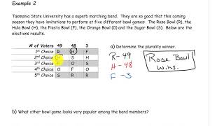 Plurality Method Example 2 [upl. by Giulietta]