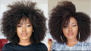 DIY Quick amp Easy quotNo Sewquot Versatile Carefree Afro Wig [upl. by Eitsirk749]