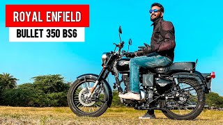 Royal Enfield Bullet 350 Standard BS6 Detailed Ride Review  Mileage  Price  Variants [upl. by Kiele]