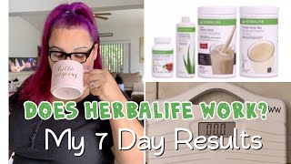 Losing Weight with Herbalife in 7 Days [upl. by Rats622]