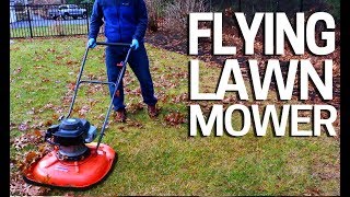 Flying Hovercraft Lawn Mower  No Wheels [upl. by Avehs]