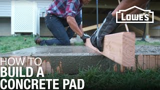 How To Build a Concrete Pad [upl. by Einohpets805]