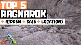 TOP 5 HIDDEN RATHOLE BASE LOCATIONS RAGNAROK ARK Survival Evolved [upl. by Lotz]