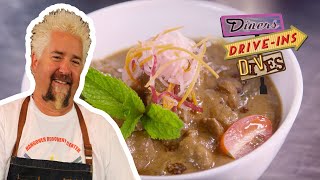 Guy Fieri Wants to JUMP Into Lamb Curry  Diners Driveins and Dives with Guy Fieri  Food Network [upl. by Cl794]