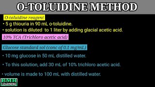 Estimation Of BGL By Ortho Toluidine Method  OToluidine Method [upl. by Idnal]