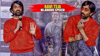 Ravi Teja FULL SPEECH Hindi at Grand Trailer Launch of TIGER Nageshwara Rao [upl. by Sinnaiy]