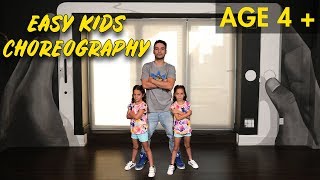 Easy Kids Choreography  Hip Hop Dance Tutorial AGES 4  MihranTV [upl. by Leahcimaj]