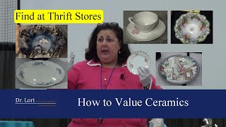 How to Price Antique Dishes China Plates amp Bowls by Dr Lori [upl. by Hale]