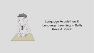 Language Acquisition vs Learning  Second Language Theory  TESOL [upl. by Mcnamara373]