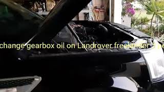 Freelander 2 gearbox oil change ATF [upl. by Burrow]