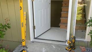 Jeld Wen Front Door Installation  Really crappy products and craftsmanship PART 1 [upl. by Rifkin]