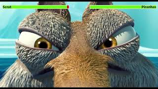 Scrat vs Piranhas with healthbars [upl. by Ia]