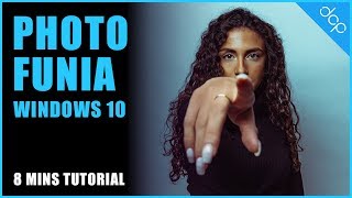 PhotoFunia Windows 10 App Tutorial [upl. by Meador]