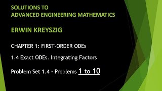 KREYSZIG 11  Advanced Engineering Mathematics  Kreyszig  Problem Set 14  Problems 1  10 [upl. by Toll]