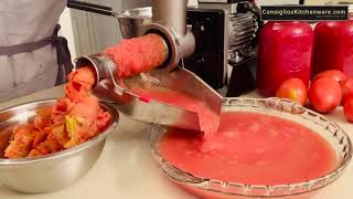 How to Make Tomato Sauce with Fabio Leonardi Tomato Machines [upl. by Hairem]