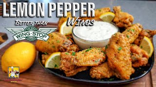 Easy Lemon Pepper Wings Recipe  Wingstop Copycat [upl. by Lamak]