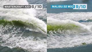 Malibu 22 MXZ vs Mastercraft x23 [upl. by Tneciv]