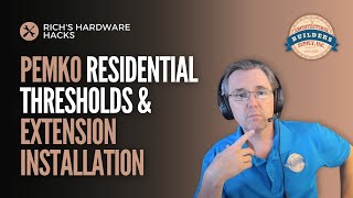 Pemko Residential Thresholds and Extension Installation Explained [upl. by Anairol]