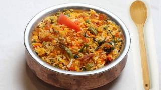 Vegetable Biryani Recipe Video  Indian Vegetarian Recipes by Bhavna [upl. by Nodroj]