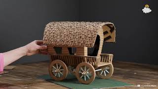 DIY Cardboard Covered Wagon [upl. by Arat]