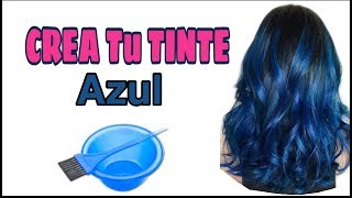 Como PREPARAR TINTE AZUL💆¡Pinta tu cabello SIN maltratarlo 🏡 [upl. by Oiretule]