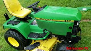 John Deere 445 Garden Tractor [upl. by Sabah359]