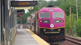 MBTA Commuter Rail Trains North of Boston [upl. by Nlycaj]