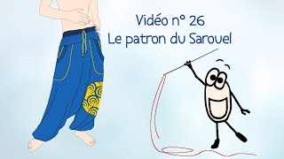 Comment faire un sarouel  Patron gratuit  HD [upl. by Eartha217]