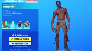 NEW TRAVIS SCOTT BUNDLE Item Shop Fortnite Battle Royale [upl. by Jaqitsch290]