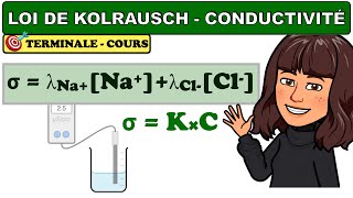 Conductivité dune solution  loi de Kolrausch  CHIMIE  TERMINALE [upl. by Nolat]