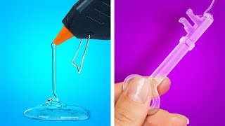 HOT GLUE GUN HACKS [upl. by Onitselec]