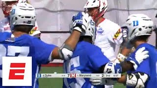 No 4 Duke knocks off defending champion No 1 Maryland in NCAA mens lacrosse semifinals  ESPN [upl. by Onailime117]