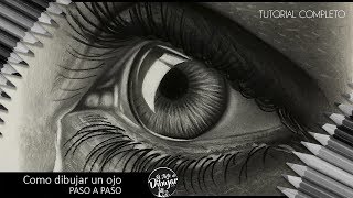 Como dibujar un ojo realista a lápiz paso a paso I How to draw eyes [upl. by Acker]