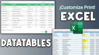 Datatables  Exportar a Excel y personalizar impresión [upl. by Acinoda552]