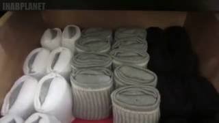 THE BEST WAY TO FOLD SOCKS BY CRAZY HACKER [upl. by Alleon]