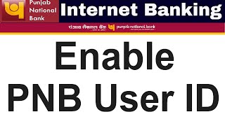 Enable PNB Netbanking User ID Without Going To Branch User Id Disabled [upl. by Esor800]