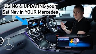 USING amp UPDATING your Sat Nav in YOUR Mercedes [upl. by Aipotu]