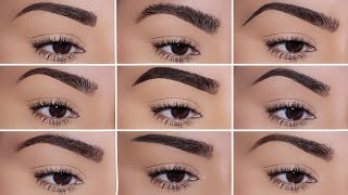 How To 9 Different Eyebrow Styles amp How they TRANSFORM your Face [upl. by Raamal44]