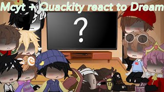 Mcyt  Quackity react to Dream  Reaction video  Dream angst  Dream smp [upl. by Bertolde]