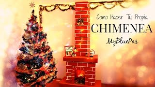 Como decorar para navidad  como hacer una chimenea  MyBluePas [upl. by Joscelin]