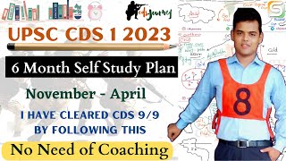 CDS 1 2023  6 month Self Study Plan [upl. by Charita]