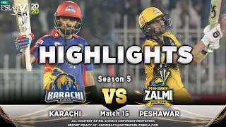 Karachi Kings vs Peshawar Zalmi  Full Match Highlights  Match 15  2 March  HBL PSL 2020  MA2 [upl. by Donal]