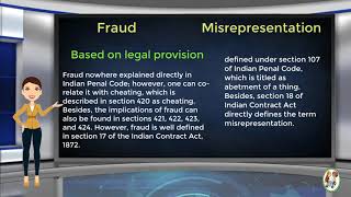 What is Difference Between Fraud amp Misrepresentation [upl. by Akvir]