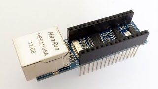 Arduino Nano and Arduino Nano Ethernet Shield ENC28J60 using UIP Ethernet library [upl. by Eniamret]