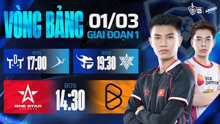 1S vs BOX  TDT vs BSS  FPT vs SPN  GĐ1  ABBEN ENERGY ĐTDV MÙA XUÂN 2025  0103 [upl. by Dianuj]