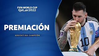 PREMIACIÓN  ARGENTINA CAMPEÓN DEL MUNDO  CATAR 2022 [upl. by Nazus]