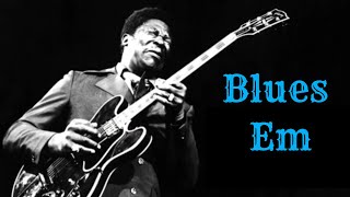 E Minor Blues Guitar Backing Track BB King Style [upl. by Riley]