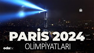 Paris 2024 Olimpiyat Oyunlarının görkemli açılış töreni [upl. by Airtina]