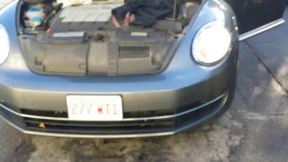 Volkswagen Beetle Headlight Bulb Replacement DIY [upl. by Port]