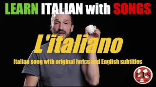 Italian Song quotLitalianoquot with lyrics English translation and explanations [upl. by Delwin450]